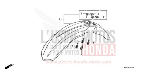AILE AVANT CRF150RB8 de 2008